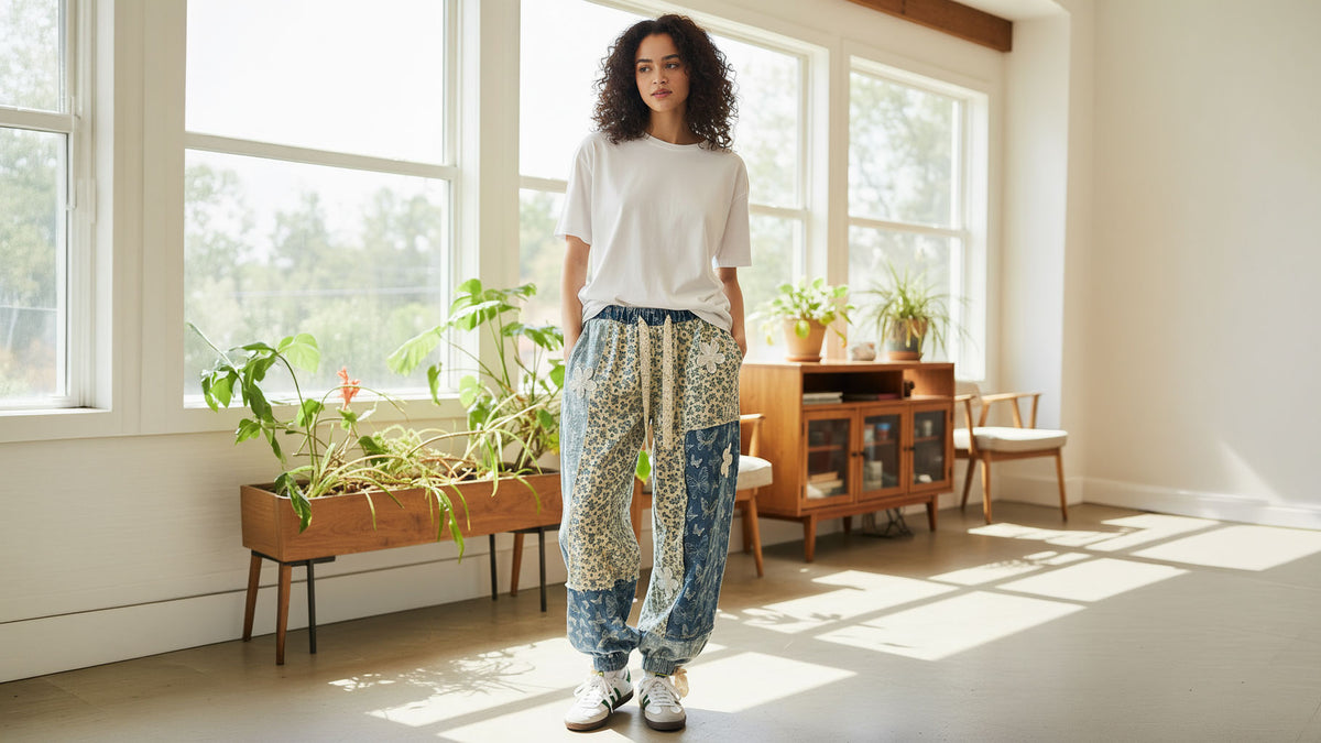 Women's Patchwork Joggers