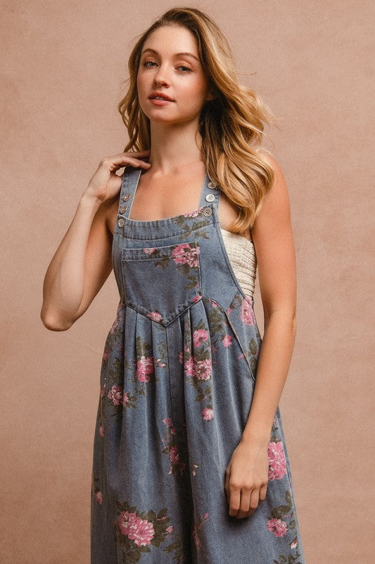 Washed Round Neck Love Patchwork Ruffle Hem Top