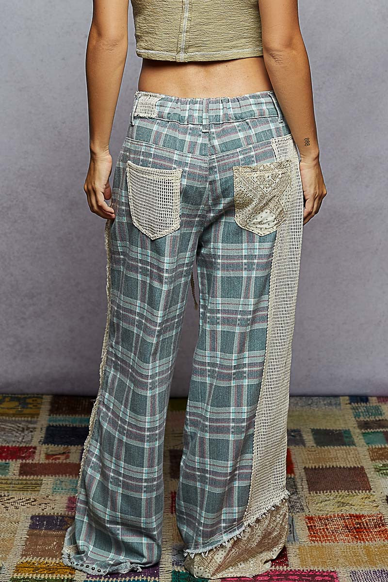 Regular Fit Denim Pants with Stud Detail