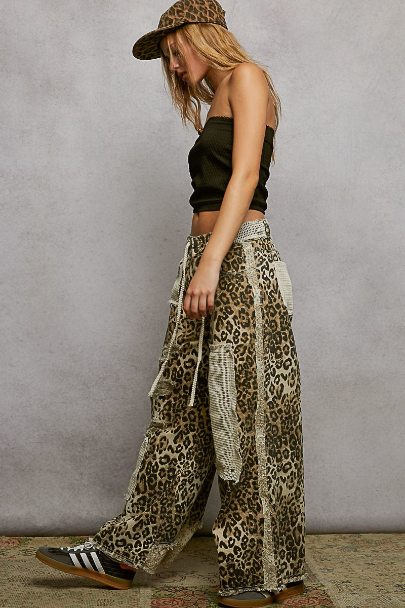 Regular Fit Denim Pants with Stud Detail
