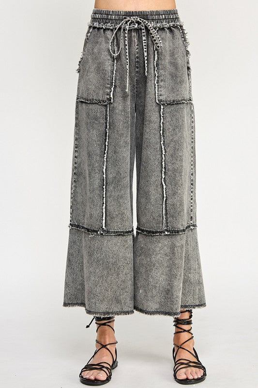 Product image for mineral washed denim pants