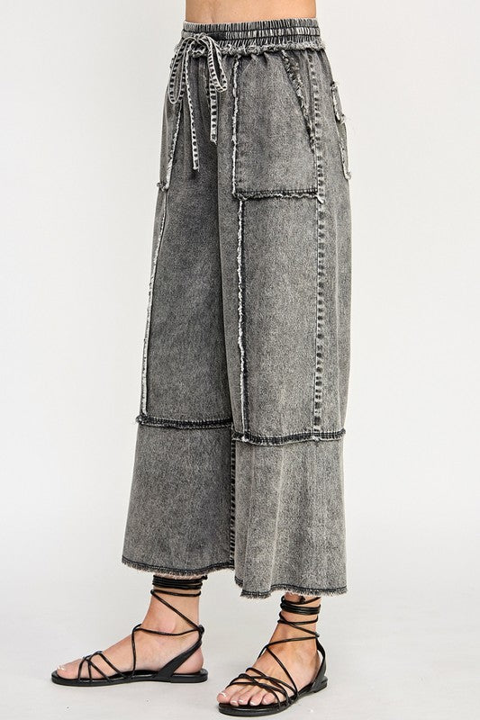 Product image for mineral washed denim pants