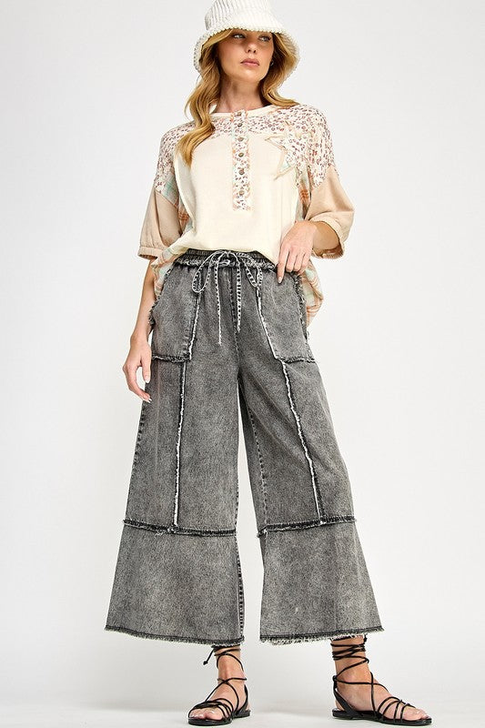Product image for mineral washed denim pants