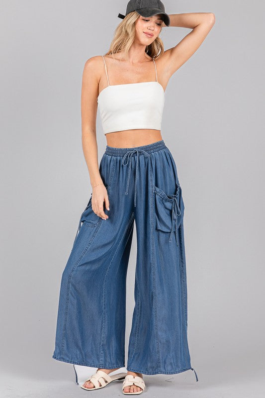 Product image for drawstring utility cargo jogger