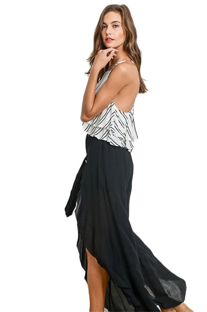 Women Tie Detail Open Pants - Pants - BellanBlue