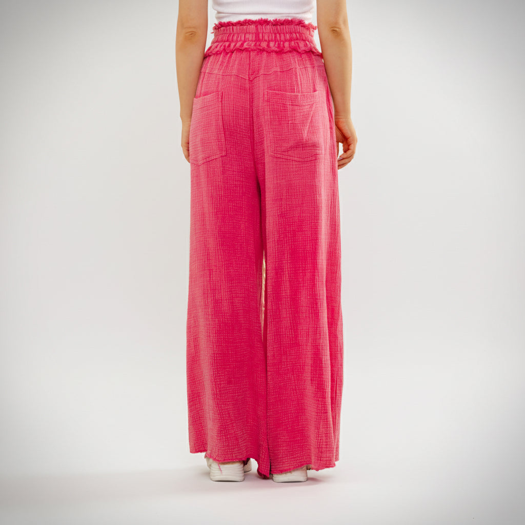 Bluevelvet Mineral Wash Wide Leg Pants