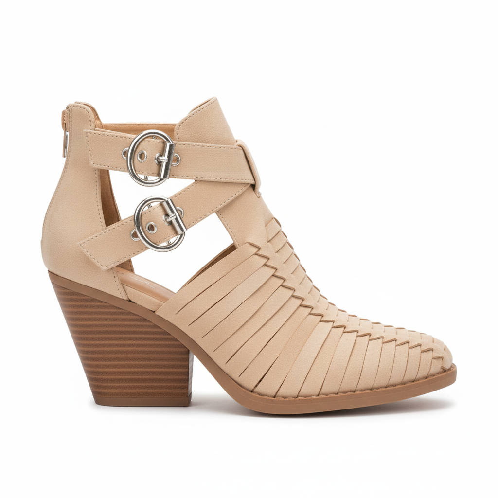 Beige side profile - right foot