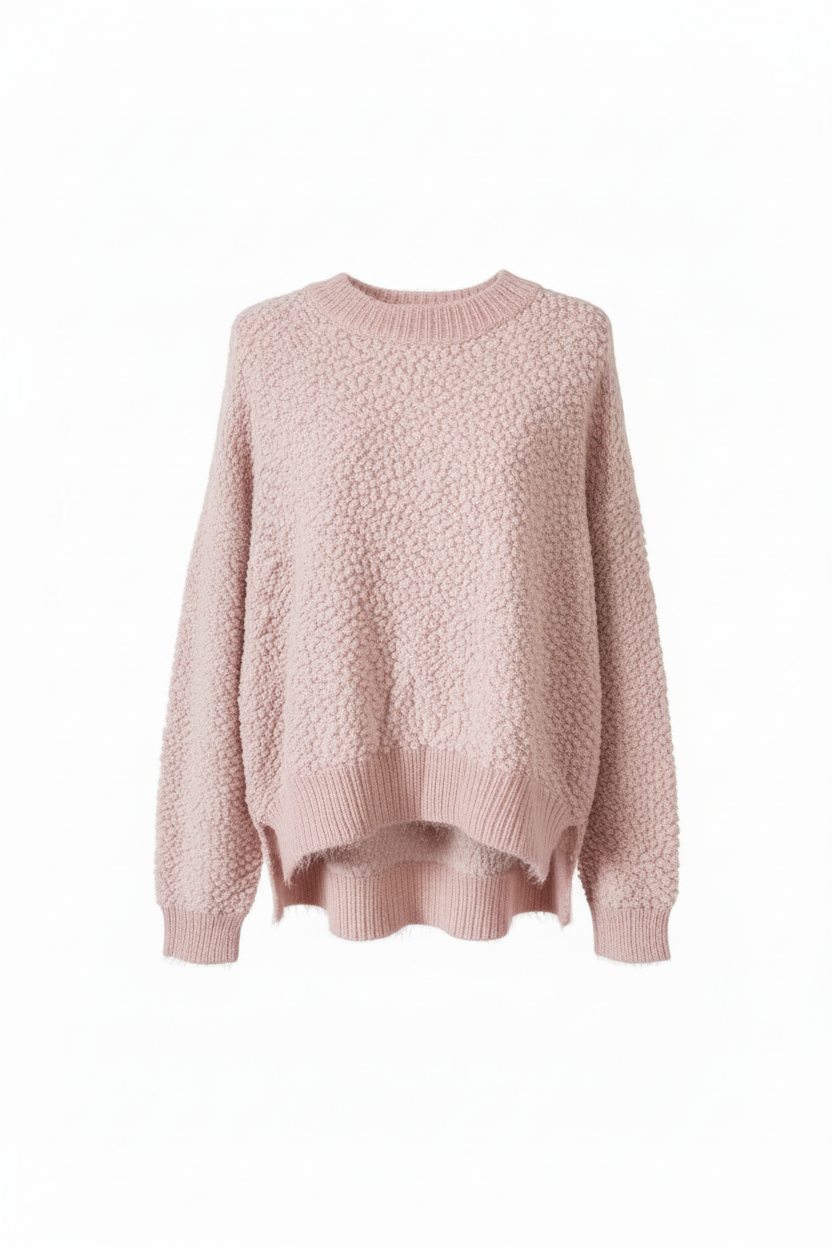 Blush sweater front view