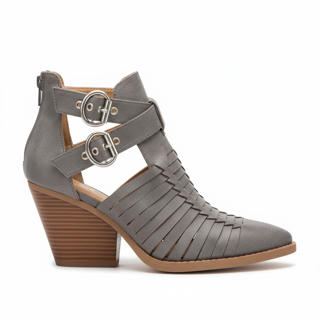 Grey side profile - right foot