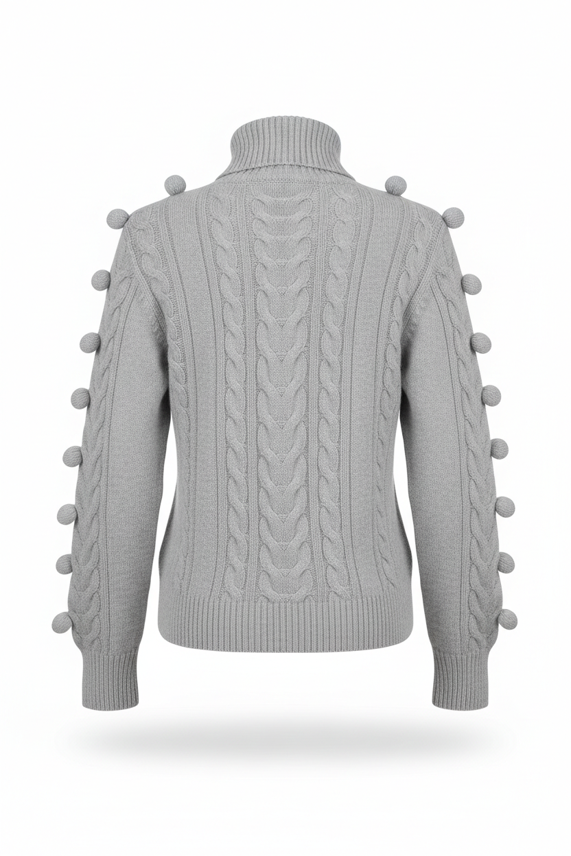 Grey sweater back - corrected color