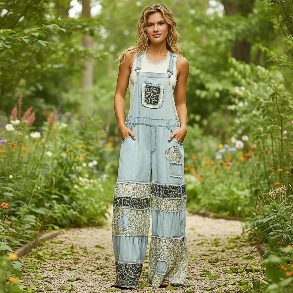 Denim pants styled with model in relaxed outdoor setting - BellanBlue