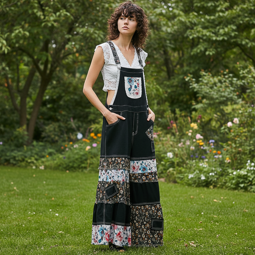 Black pants styled with model in relaxed outdoor setting - BellanBlue