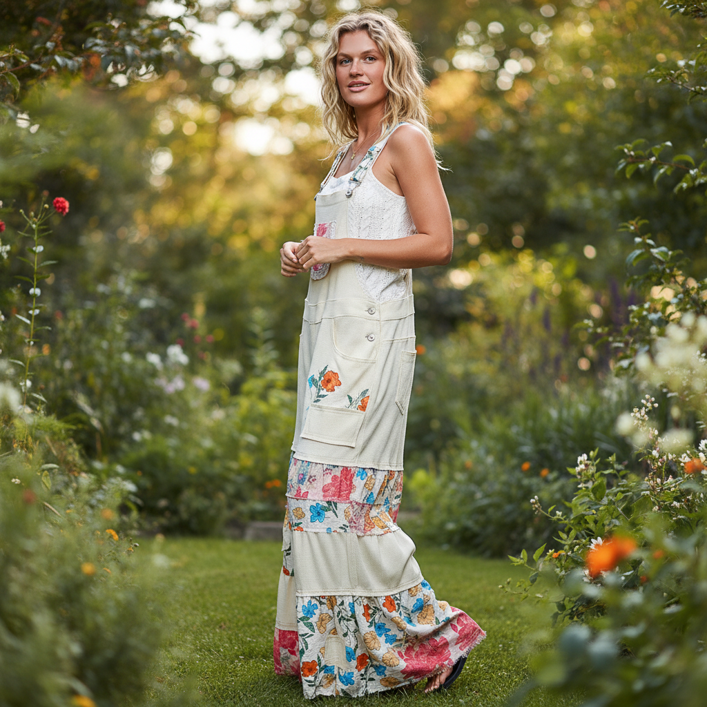 Cream pants styled with model in relaxed outdoor setting - BellanBlue