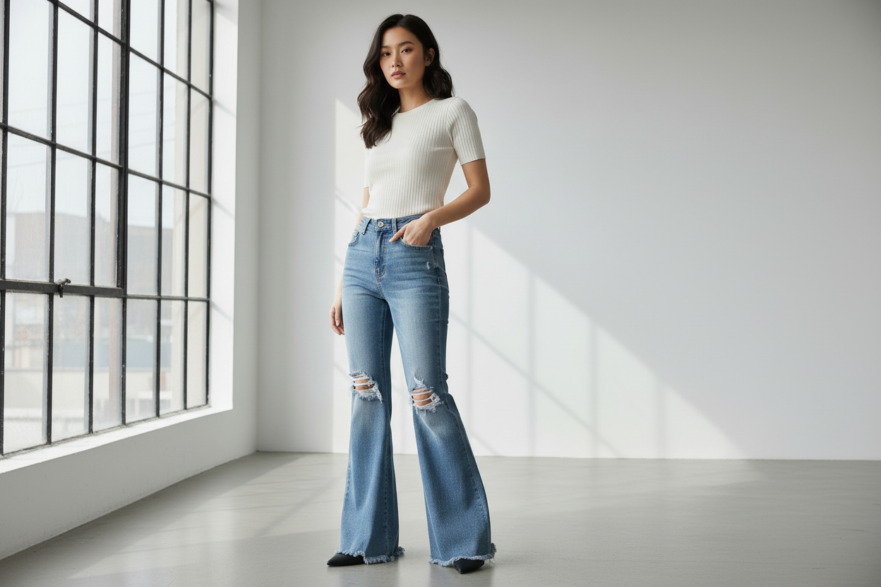 Laylani flared jeans hero banner