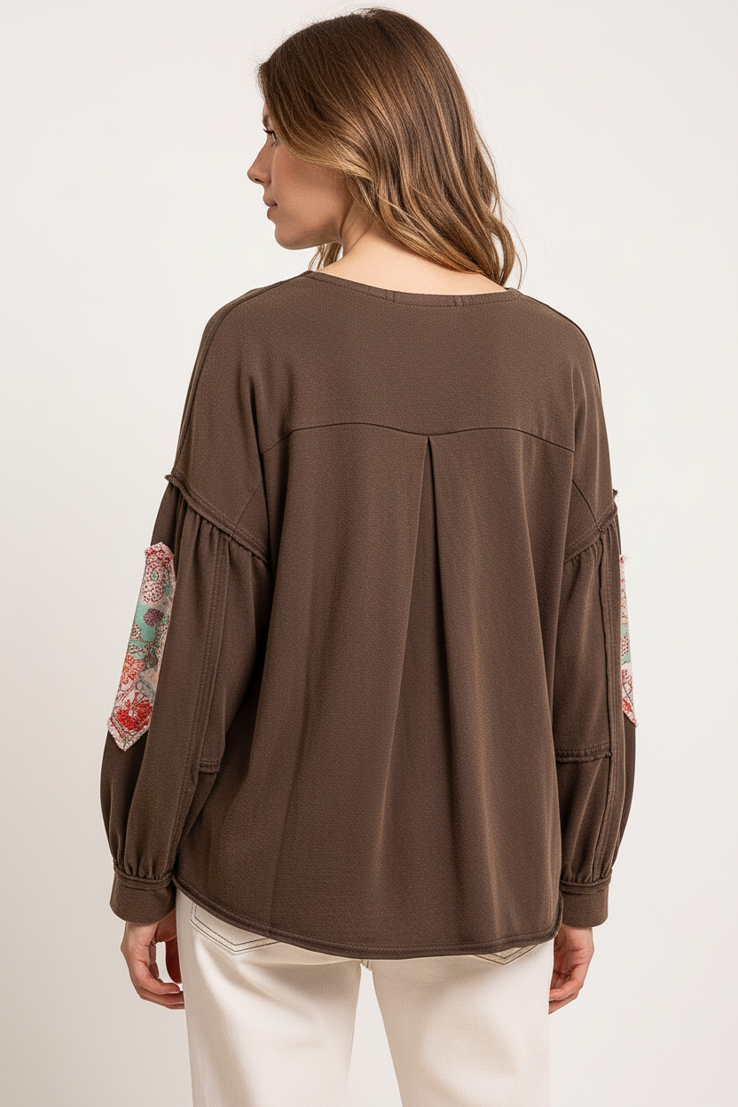 Patchwork top - back view