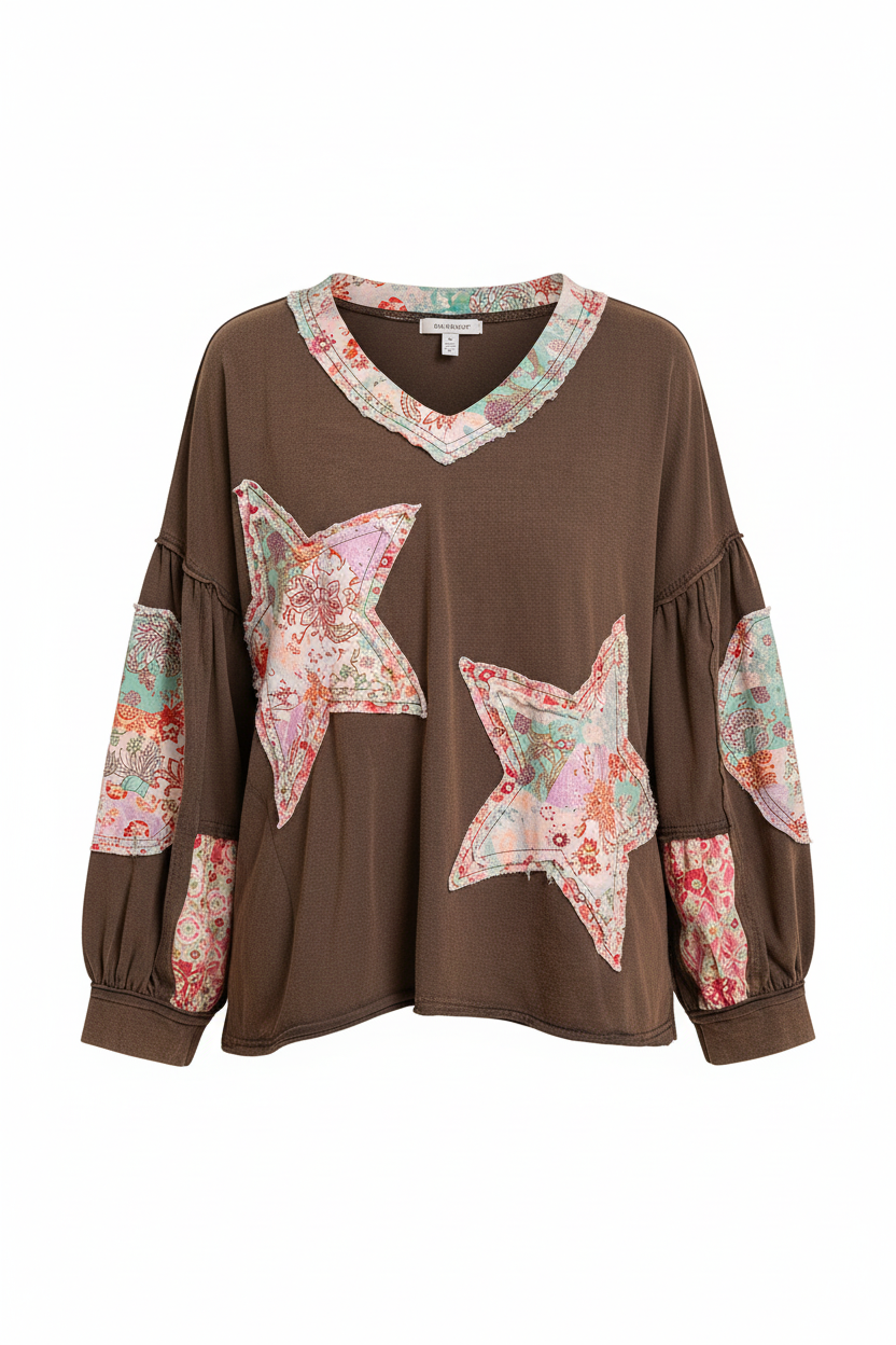 Patchwork top - front view