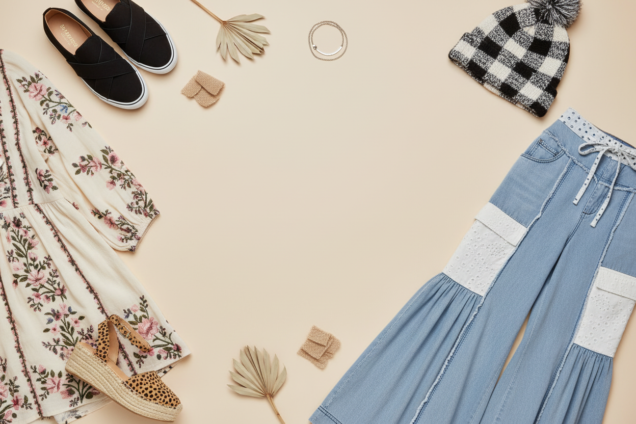 Poshmark Hero Banner - Editorial Flat Lay