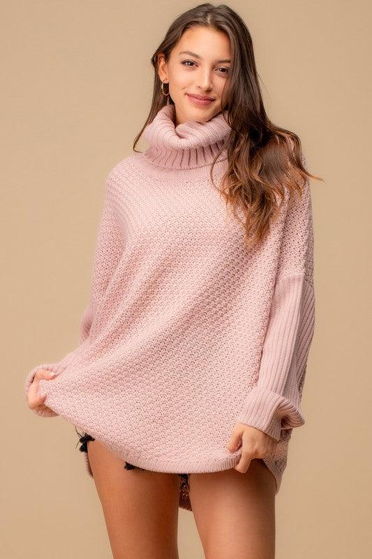 This ladies' loungewear is sweater-weather perfection! The cowl neck and chunky knit will keep you as cozy as a hug from Grandma.